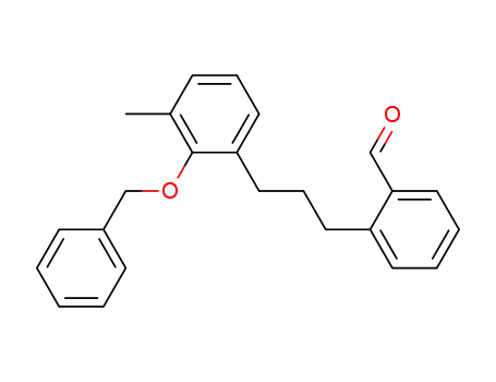 Benzaldehyde, 2-[3-[3-methyl-2-(phenylmethoxy)phenyl]propyl]-
