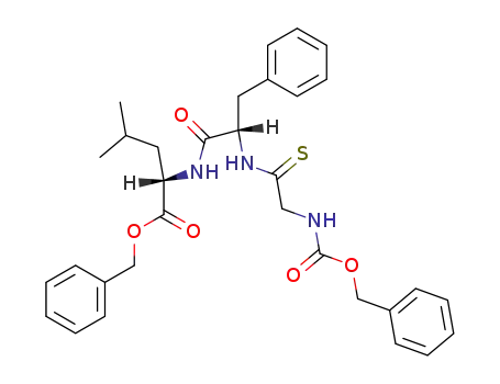 L-Leucine, N-[N-[N-[(phenylmethoxy)carbonyl]thioglycyl]-L-phenylalanyl]-,
phenylmethyl ester