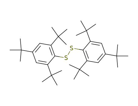 Molecular Structure of 19715-27-6 (Disulfide, bis[2,4,6-tris(1,1-dimethylethyl)phenyl])
