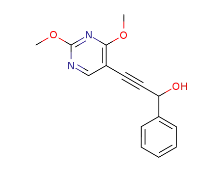 5-(3-hydroxy-3-phenylprop-1-ynyl)-2,4-dimethoxypyrimidine