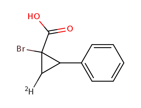 1-bromo-2-phenyl-1-cyclopropane-3-d-carboxylic acid