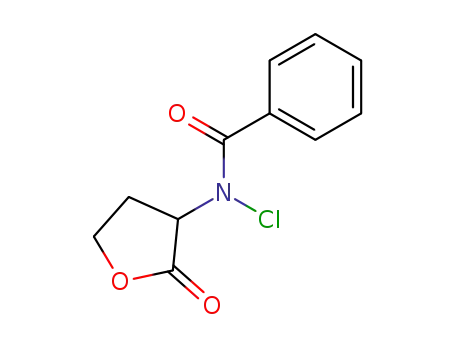 N-benzoyl-N-chloro-DL-homoserine γ-lactone
