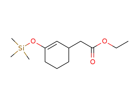 2-Cyclohexene-1-acetic acid, 3-[(trimethylsilyl)oxy]-, ethyl ester