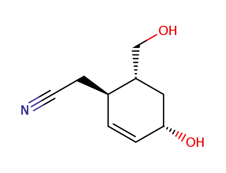 ((1R,4S,6R)-4-Hydroxy-6-hydroxymethyl-cyclohex-2-enyl)-acetonitrile