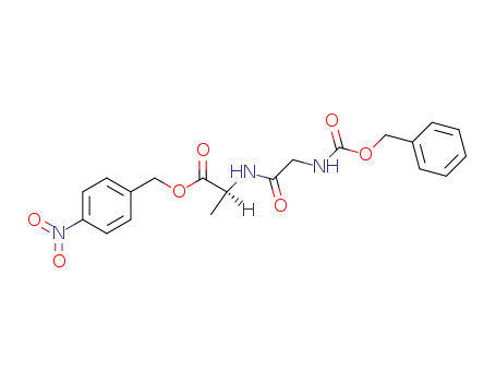 Molecular Structure of 7353-98-2 (L-Alanine, N-[N-[(phenylmethoxy)carbonyl]glycyl]-, (4-nitrophenyl)methyl
ester)