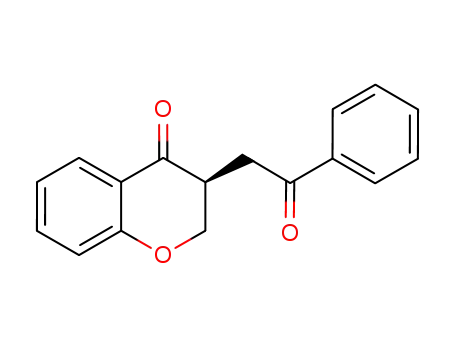 (2S)-3-(2-oxo-2-phenyl-ethyl)-chroman-4-one