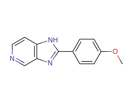 Molecular Structure of 80675-85-0 (1H-Imidazo[4,5-c]pyridine, 2-(4-methoxyphenyl)-)