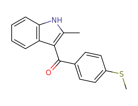 Methanone, (2-methyl-1H-indol-3-yl)[4-(methylthio)phenyl]-