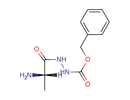 Molecular Structure of 64851-44-1 (Hydrazinecarboxylic acid, 2-(2-amino-1-oxopropyl)-, phenylmethyl
ester, (S)-)
