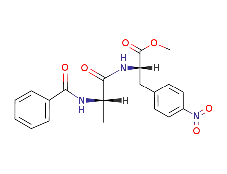 Molecular Structure of 95753-54-1 (L-Phenylalanine, N-(N-benzoyl-L-alanyl)-4-nitro-, methyl ester)
