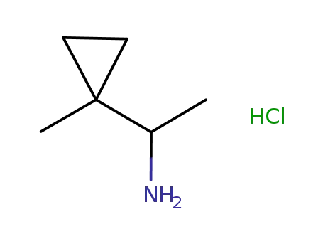 Molecular Structure of 54343-93-0 (1-(1-methylcyclopropyl)ethanamine hydrochloride)