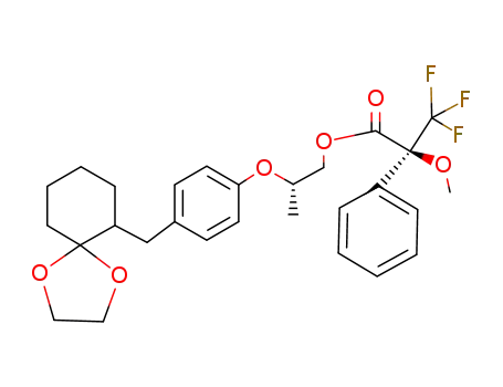 (S)-3,3,3-Trifluoro-2-methoxy-2-phenyl-propionic acid (S)-2-[4-(1,4-dioxa-spiro[4.5]dec-6-ylmethyl)-phenoxy]-propyl ester