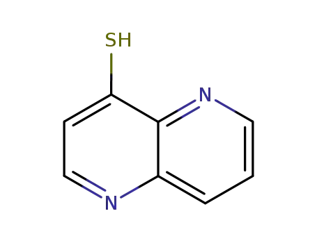 Molecular Structure of 79425-89-1 (1,5-Naphthyridine-4-thiol)