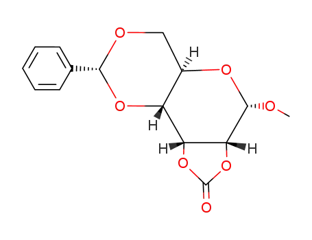 methyl 2,3-O-(internal carbonate)-4,6-O-(phenylmethylene)-α-D-allopyranoside