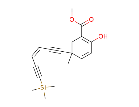 2-Hydroxy-5-methyl-5-((Z)-6-trimethylsilanyl-hex-3-ene-1,5-diynyl)-cyclohexa-1,3-dienecarboxylic acid methyl ester