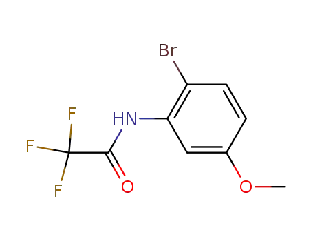 Molecular Structure of 78839-76-6 (Acetamide, N-(2-bromo-5-methoxyphenyl)-2,2,2-trifluoro-)