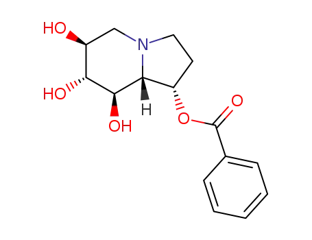 1,6,7,8-Indolizinetetrol, octahydro-, 1-benzoate, 1S-(1.alpha.,6.beta.,7.alpha.,8.beta.,8a.beta.)-
