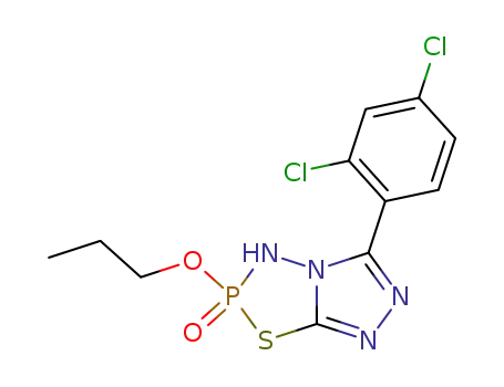 6-(2,4-Dichloro-phenyl)-2-propoxy-[1,2,4]triazolo[4,3-d][1,3,4,2]thiadiazaphosphole 2-oxide