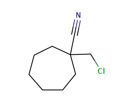Molecular Structure of 112905-99-4 (Cycloheptanecarbonitrile, 1-(chloromethyl)-)