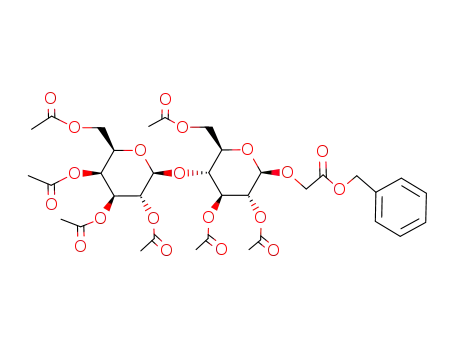 benzyloxycarbonylmethyl O-(2,3,4,6-tetra-O-acetyl-β-D-galactopyranosyl)-(1->4)-2,3,6-tri-O-acetyl-β-D-glucopyranoside