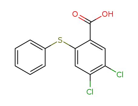 Benzoic acid, 4,5-dichloro-2-(phenylthio)-