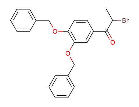 Molecular Structure of 17518-01-3 (1-Propanone, 1-[3,4-bis(phenylmethoxy)phenyl]-2-bromo-)
