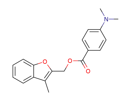 Molecular Structure of 128753-78-6 (2-<4-(Dimethylamino)phenylcarbonyloxymethyl>-3-methylbenzofuran)