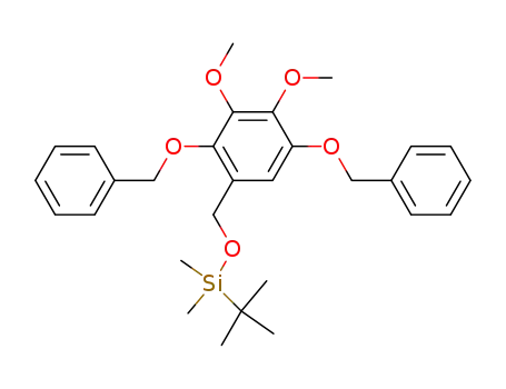 3,4-dimethoxy-2,5-bis(benzyloxy)benzyl tert-butyldimethylsilyl ether