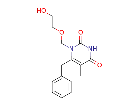 6-benzyl-1-[(2-hydroxyethoxy)methyl]-5-methylpyrimidine-2,4(1H,3H)-dione