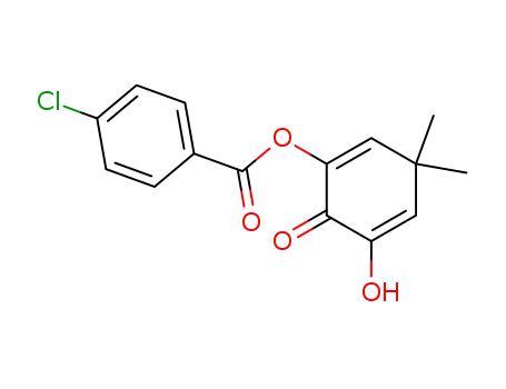 2-(4-Chlorbenzoyloxy)-6-hydroxy-4,4-dimethyl-2,5-cyclohexadien-1-on