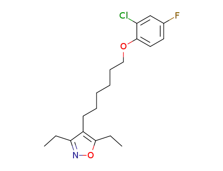 4-[6-(2-Chloro-4-fluoro-phenoxy)-hexyl]-3,5-diethyl-isoxazole