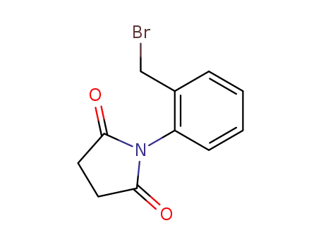 Molecular Structure of 90163-00-1 (2,5-Pyrrolidinedione, 1-[2-(bromomethyl)phenyl]-)