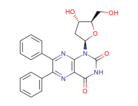 1-(2-Deoxy-β-D-erythro-pentofuranosyl)-6,7-diphenyl-2,4(1H,3H)-pteridinedione