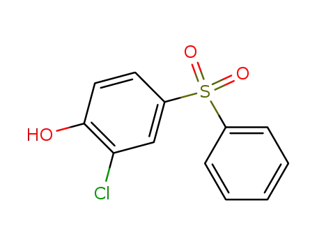 Molecular Structure of 143538-82-3 (Phenol, 2-chloro-4-(phenylsulfonyl)-)