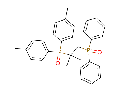 Molecular Structure of 137862-44-3 (Phosphine oxide,
[2-[bis(4-methylphenyl)phosphinyl]-2-methylpropyl]diphenyl-)