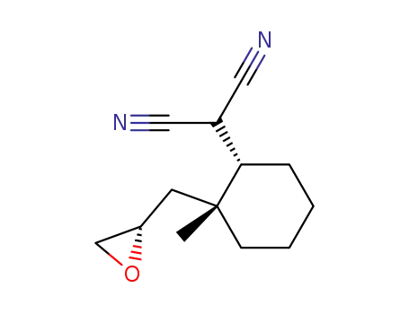 (1'R*,2'S*,2''R*)-<2'-(2'',3''-epoxypropyl)-2'-methylcyclohexyl>propanedinitrile
