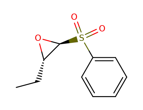 Molecular Structure of 444882-37-5 (Oxirane, 2-ethyl-3-(phenylsulfonyl)-, (2S,3R)- (9CI))
