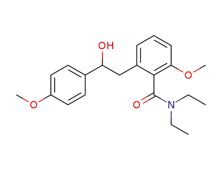 Benzamide,
N,N-diethyl-2-[2-hydroxy-2-(4-methoxyphenyl)ethyl]-6-methoxy-