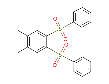 Benzene, 1,2,3,4-tetramethyl-5,6-bis(phenylsulfonyl)-