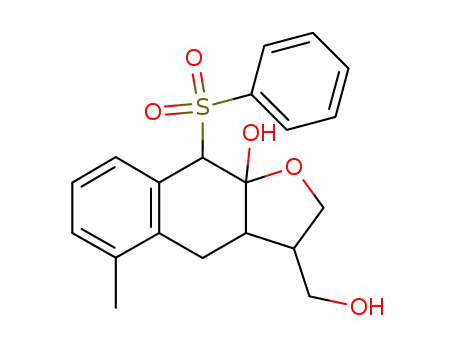 9-Benzenesulfonyl-3-hydroxymethyl-5-methyl-3,3a,4,9-tetrahydro-2H-naphtho[2,3-b]furan-9a-ol