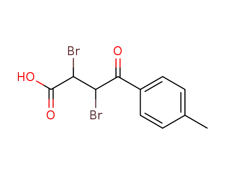 Molecular Structure of 847410-27-9 (2,3-dibromo-4-oxo-4-<i>p</i>-tolyl-butyric acid)