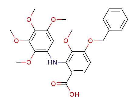 Benzoic acid,
3-methoxy-4-(phenylmethoxy)-2-[(2,3,4,5-tetramethoxyphenyl)amino]-