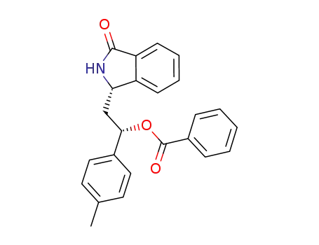 {(1S)-2-[(1S)-3-oxo-2,3-dihydro-1H-isoindol-1-yl]-1-(4-methylphenyl)ethyl} benzoate