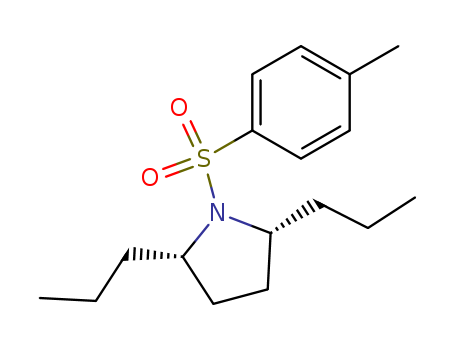 Pyrrolidine,1-[(4-methylphenyl)sulfonyl]-2,5-dipropyl-, cis- (9CI)