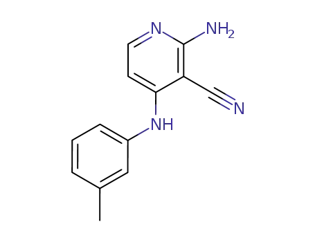 3-Pyridinecarbonitrile, 2-amino-4-((3-methylyphenyl)amino)-