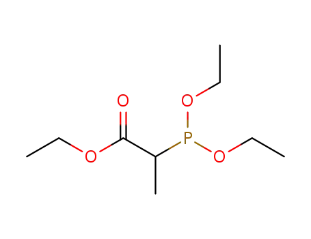 Molecular Structure of 61553-29-5 (Propanoic acid, 2-(diethoxyphosphino)-, ethyl ester)