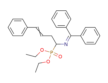 [(E)-1-(Benzhydrylidene-amino)-4-phenyl-but-3-enyl]-phosphonic acid diethyl ester