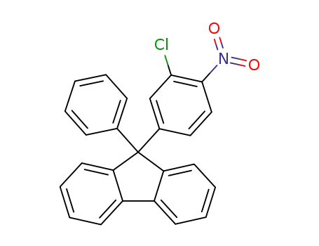 Molecular Structure of 124233-18-7 (9-(3-chloro-4-nitrophenyl)-9-phenylfluorene)