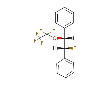 Molecular Structure of 74562-72-4 (threo-1-Fluoro-2-(pentafluoroethoxy)-1,2-diphenylethane)