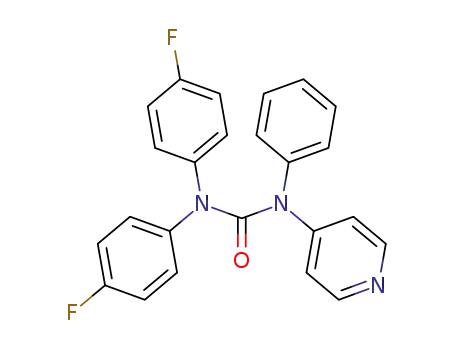 N,N-bis(4-fluorophenyl)-N'-phenyl-N'-4-pyridinylurea